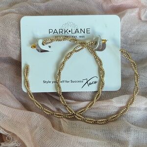 Park Lane Gold Braided Hoop Earrings